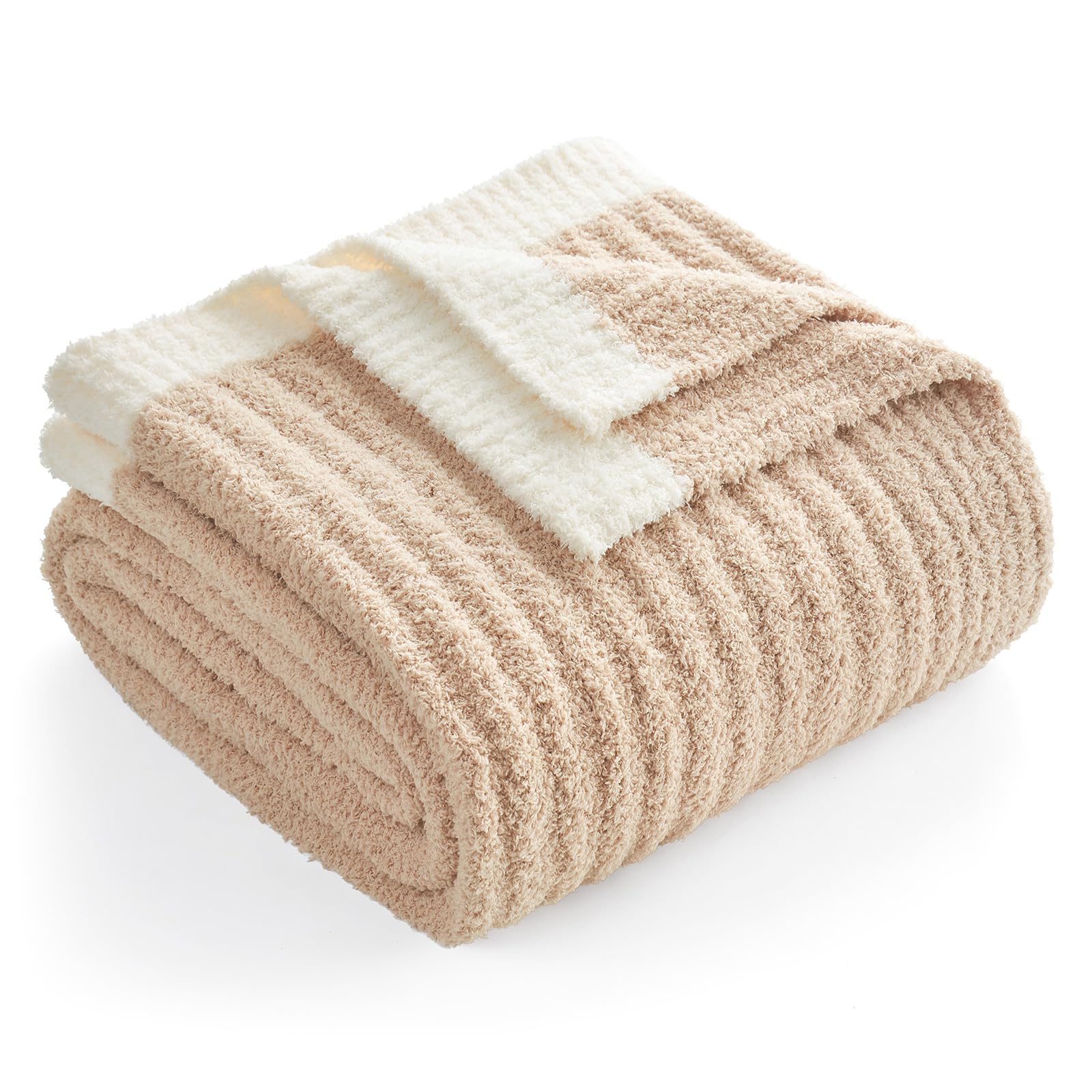 Snuggle Sac front view beige throw showing clean neutral styling and comfort