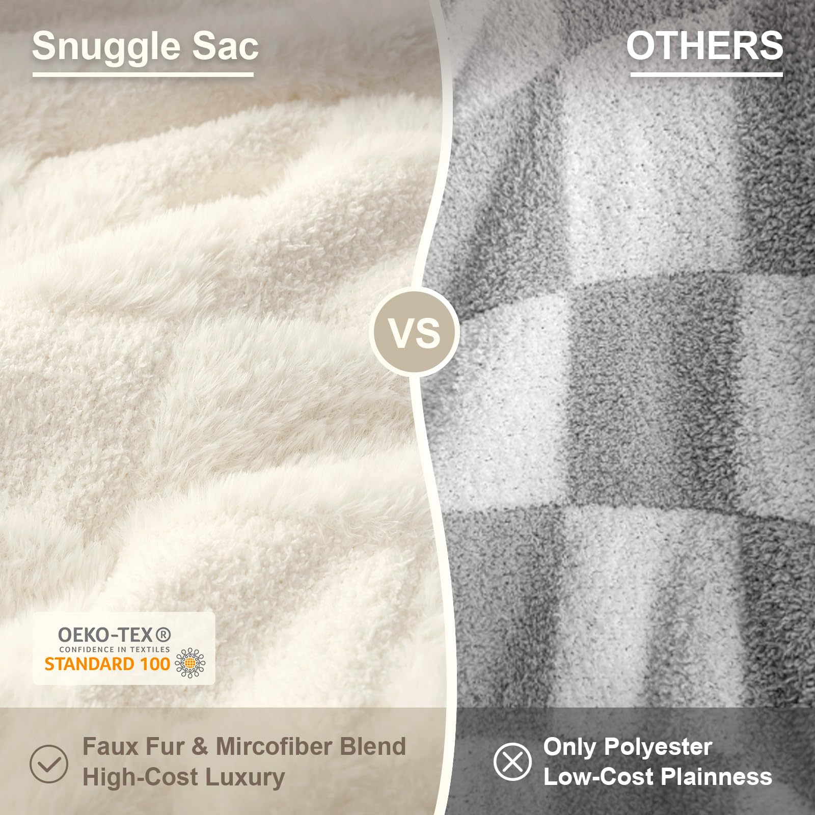 Snuggle Sac throw draped over bed demonstrating soft layering benefit