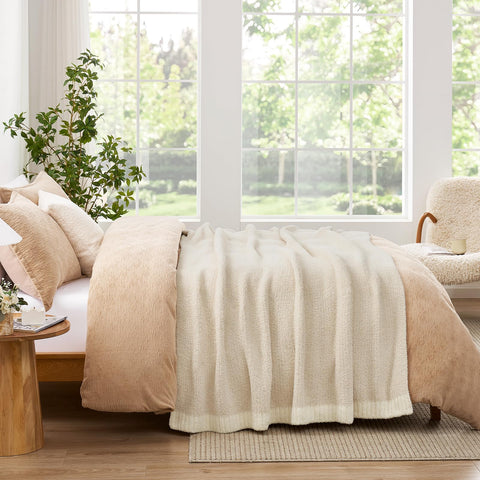 Snuggle Sac packed in travel backpack for portable warmth
