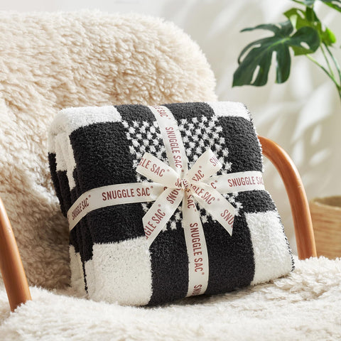 Snuggle Sac close-up microfiber texture showing plush softness and durability