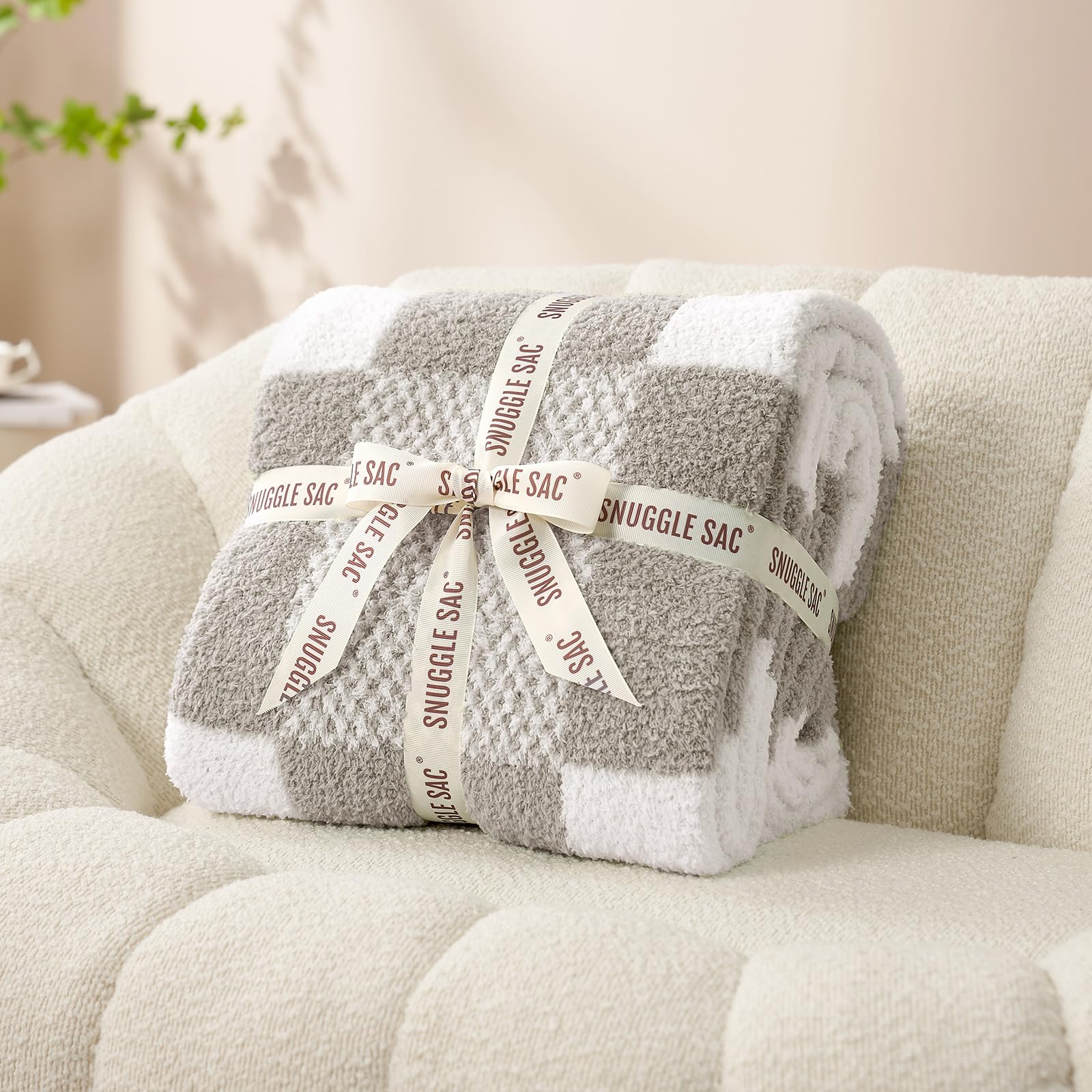 Snuggle Sac close-up of microfiber texture highlighting ultra-soft comfort