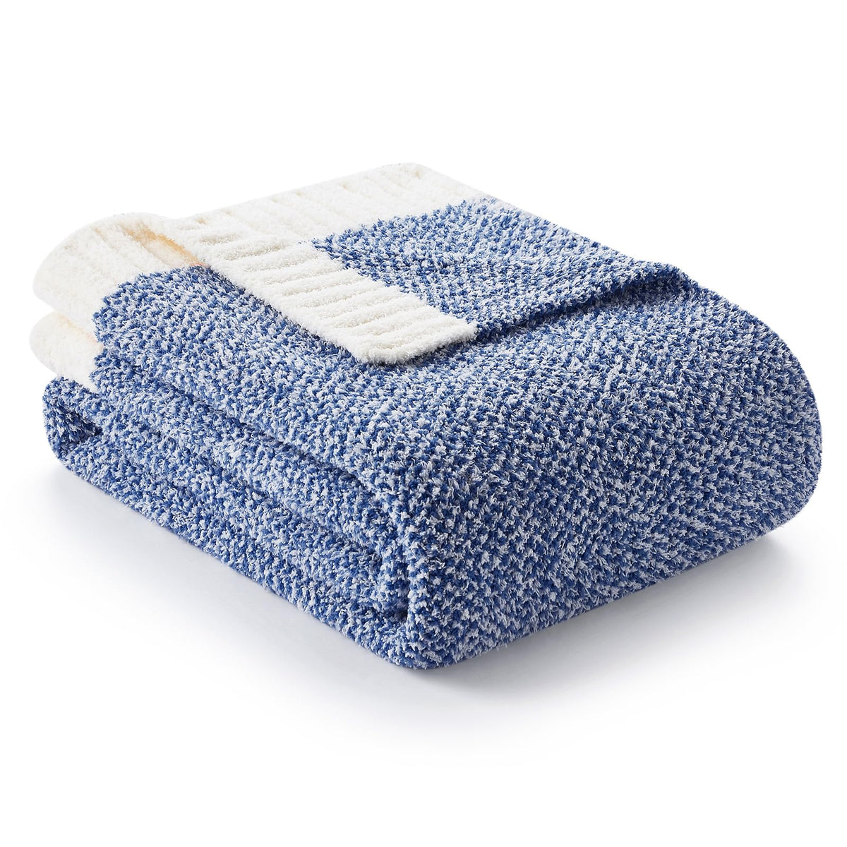 Snuggle Sac folded front view showing royal blue color and plush appeal
