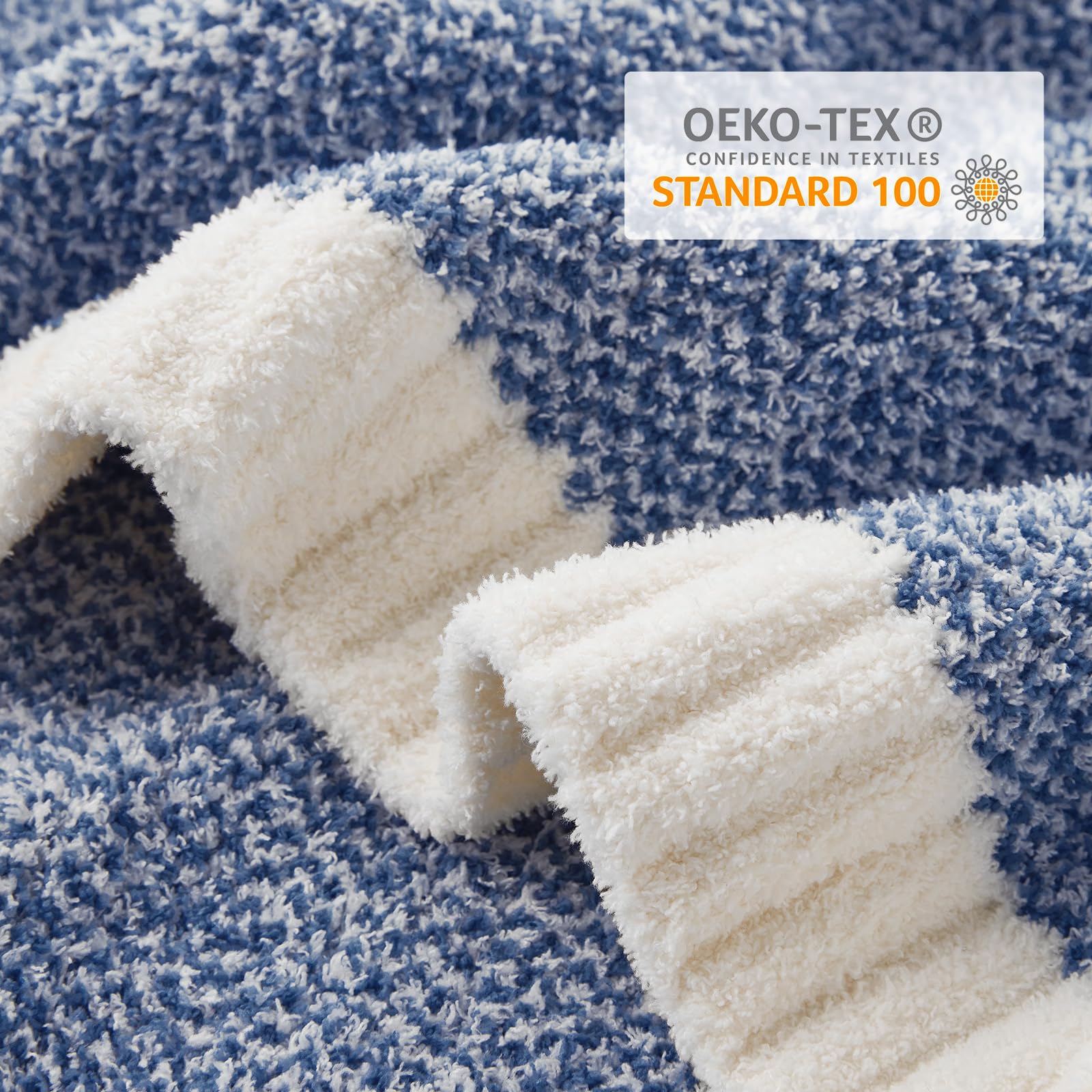 Snuggle Sac care label showing OEKO-TEX certification and easy wash care