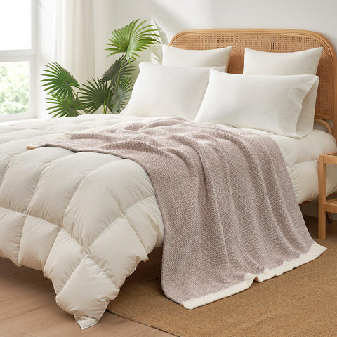 Snuggle Sac wrapped around person showing lightweight cozy warmth