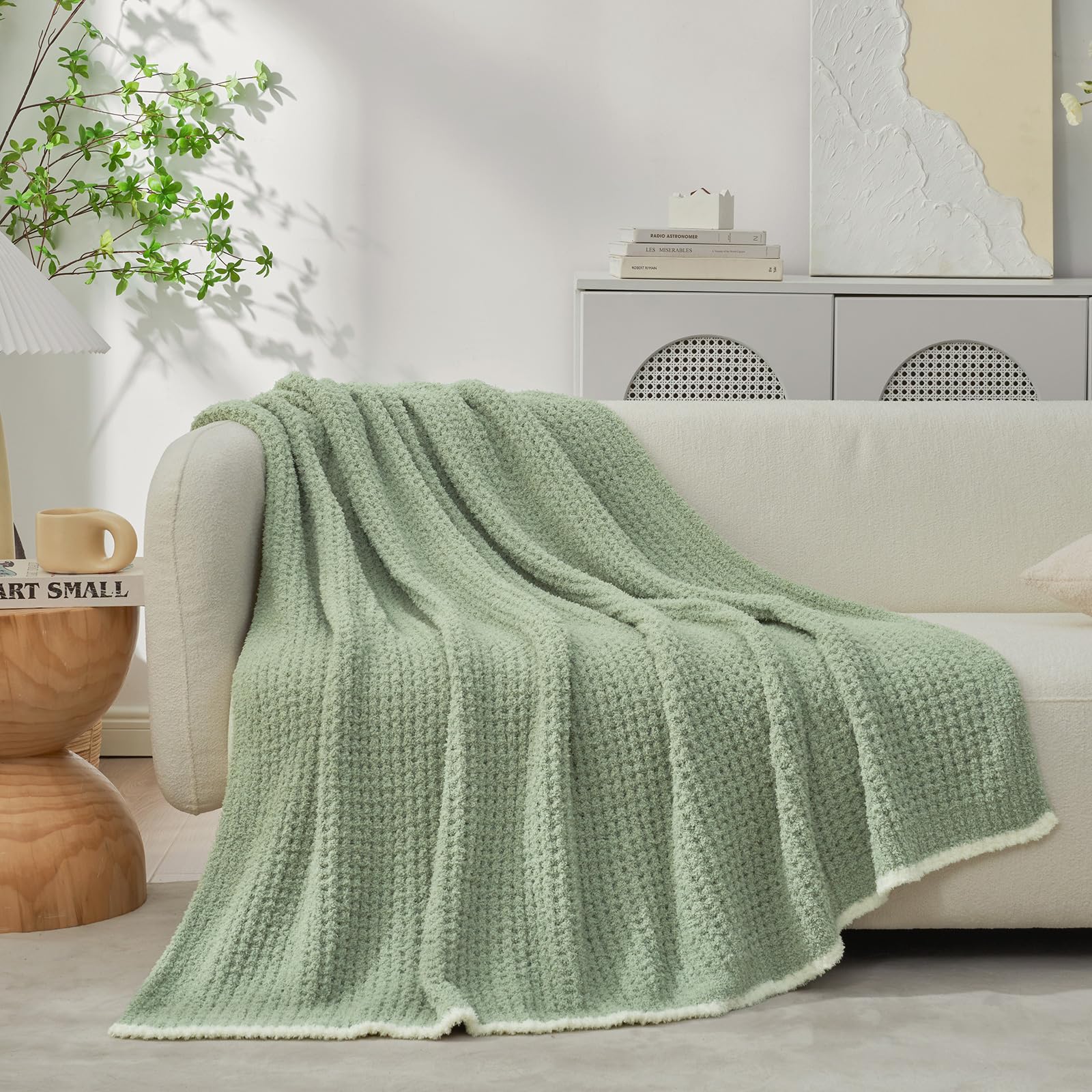 Snuggle Sac waffle knit close-up showing soft microfiber texture and breathable warmth benefit