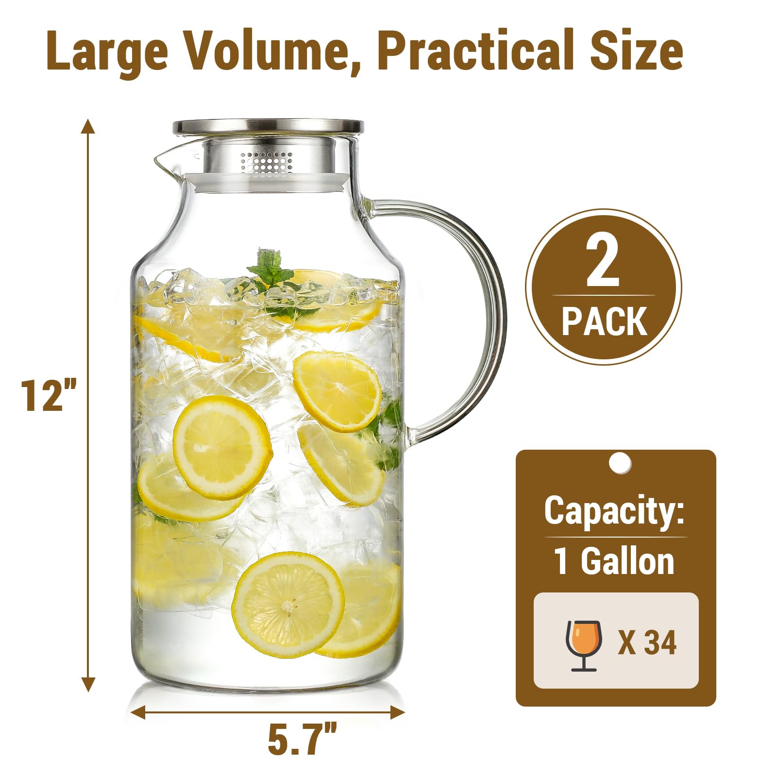 Snuvid rotating dual-pour stainless steel lid shown for straining and wide pours benefit