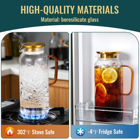 Snuvid pitcher stored in fridge illustrating space-saving convenience