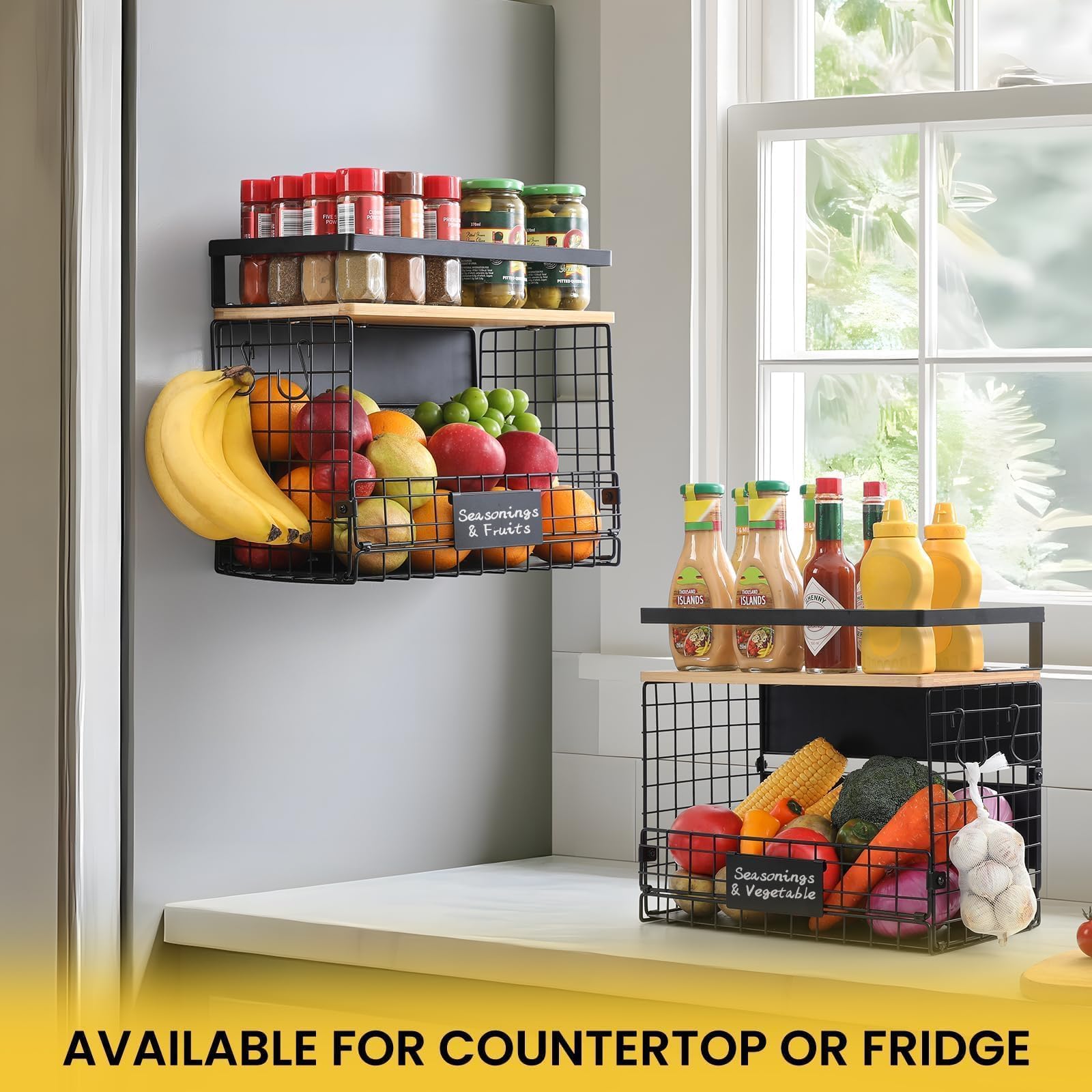 Snuvid size comparison beside fridge handle showing generous scale