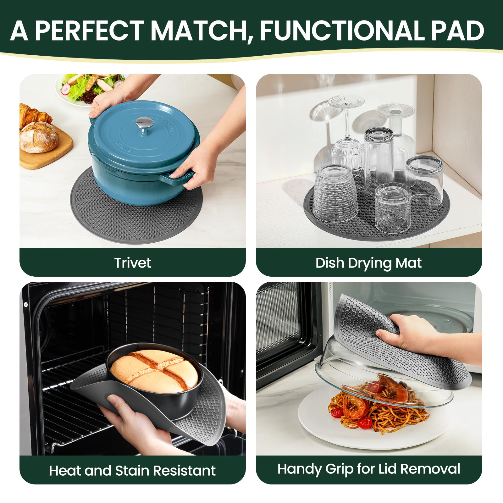Snuvid cover placed over bowl in microwave for safer reheating