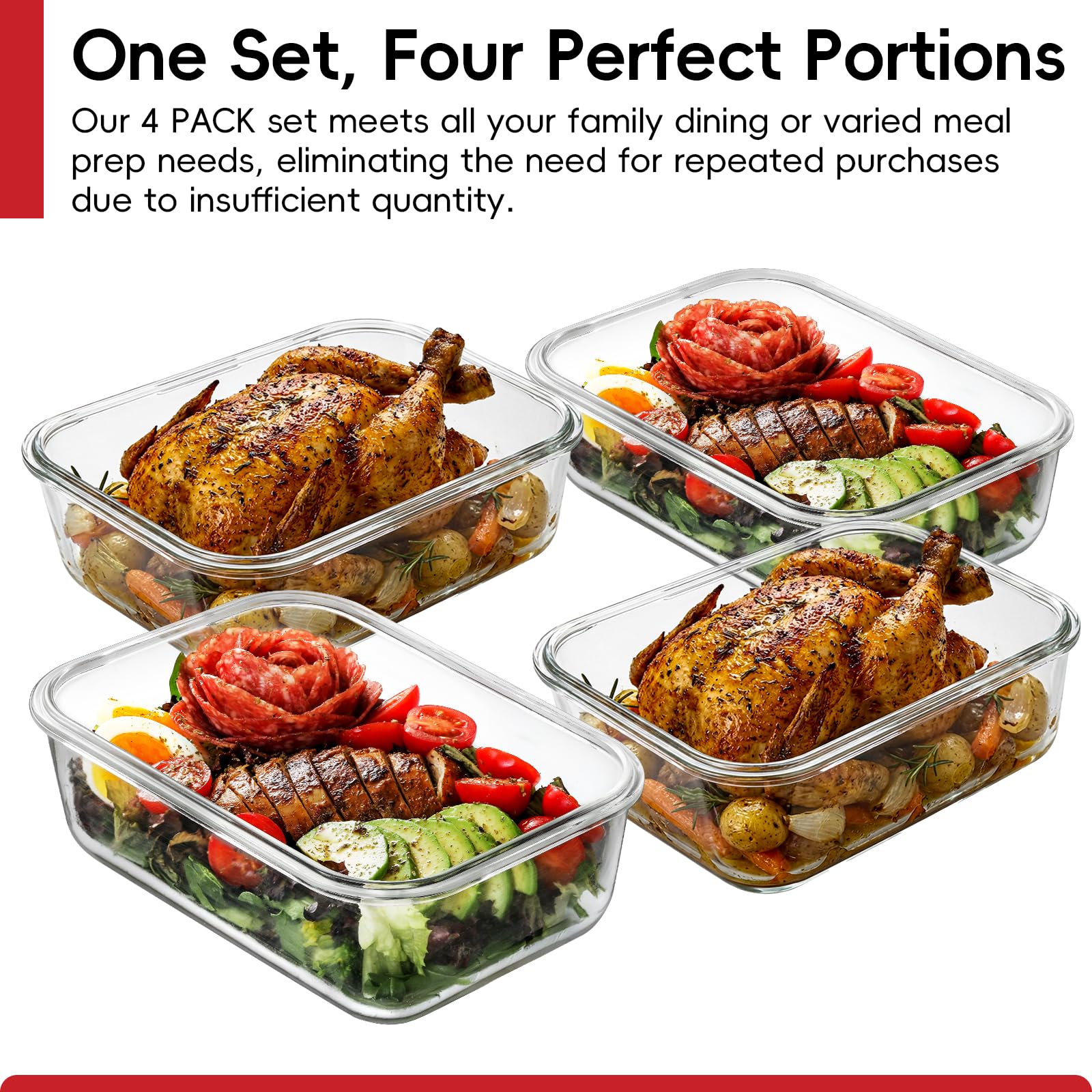 Snuvid wide-mouth opening for easy scooping and serving convenience