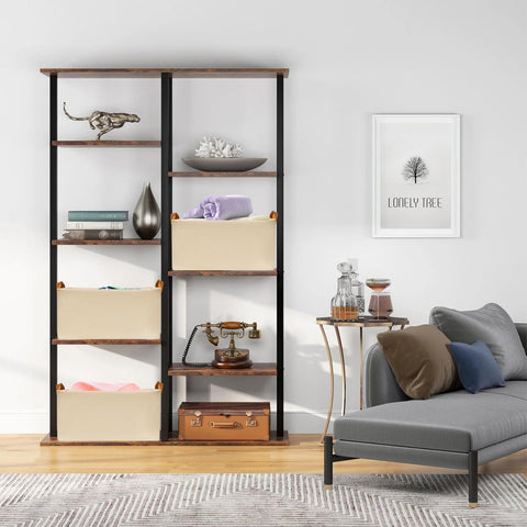 SNWDN bins arranged on closet shelf showing space-saving visibility