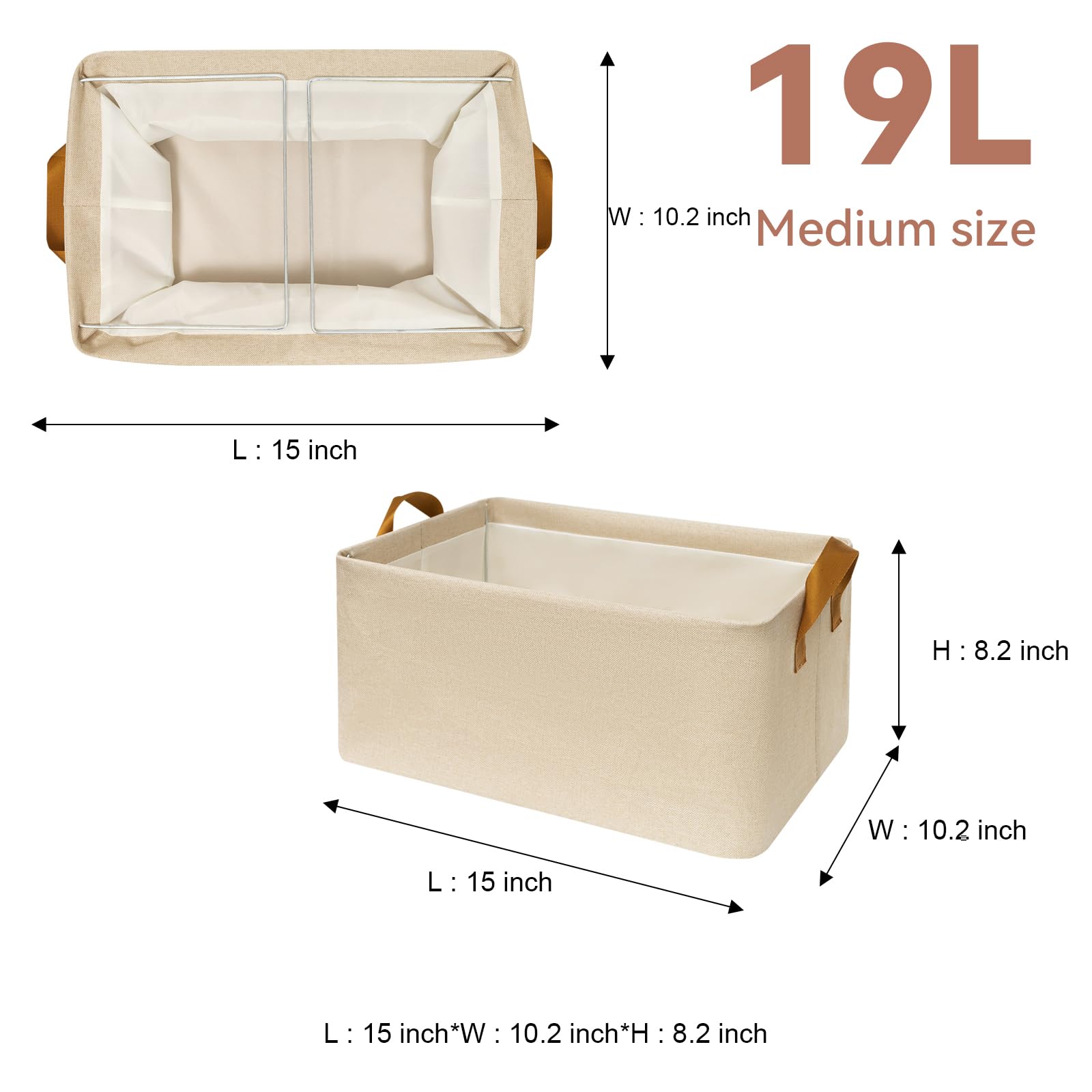 SNWDN close-up of sewn-in handles showing durable pull-out convenience