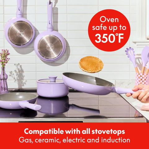 So Yummy by bella cookware beside measuring tape showing size and scale benefit