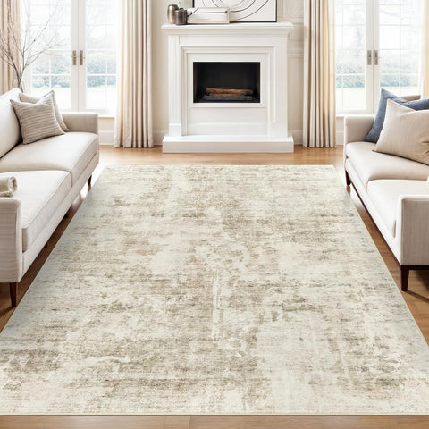 Soalmost rug with dog resting to show pet-friendly, stain-resistant performance