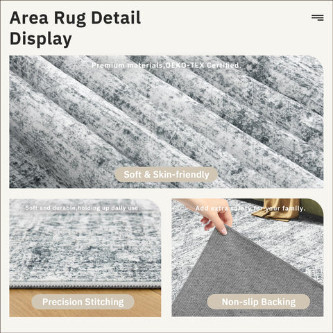 Soalmost rug with pet on it demonstrating pet-friendly durability