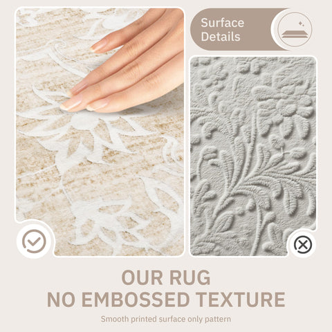 Soalmost scale with sofa comparison demonstrating rug size and placement guidance