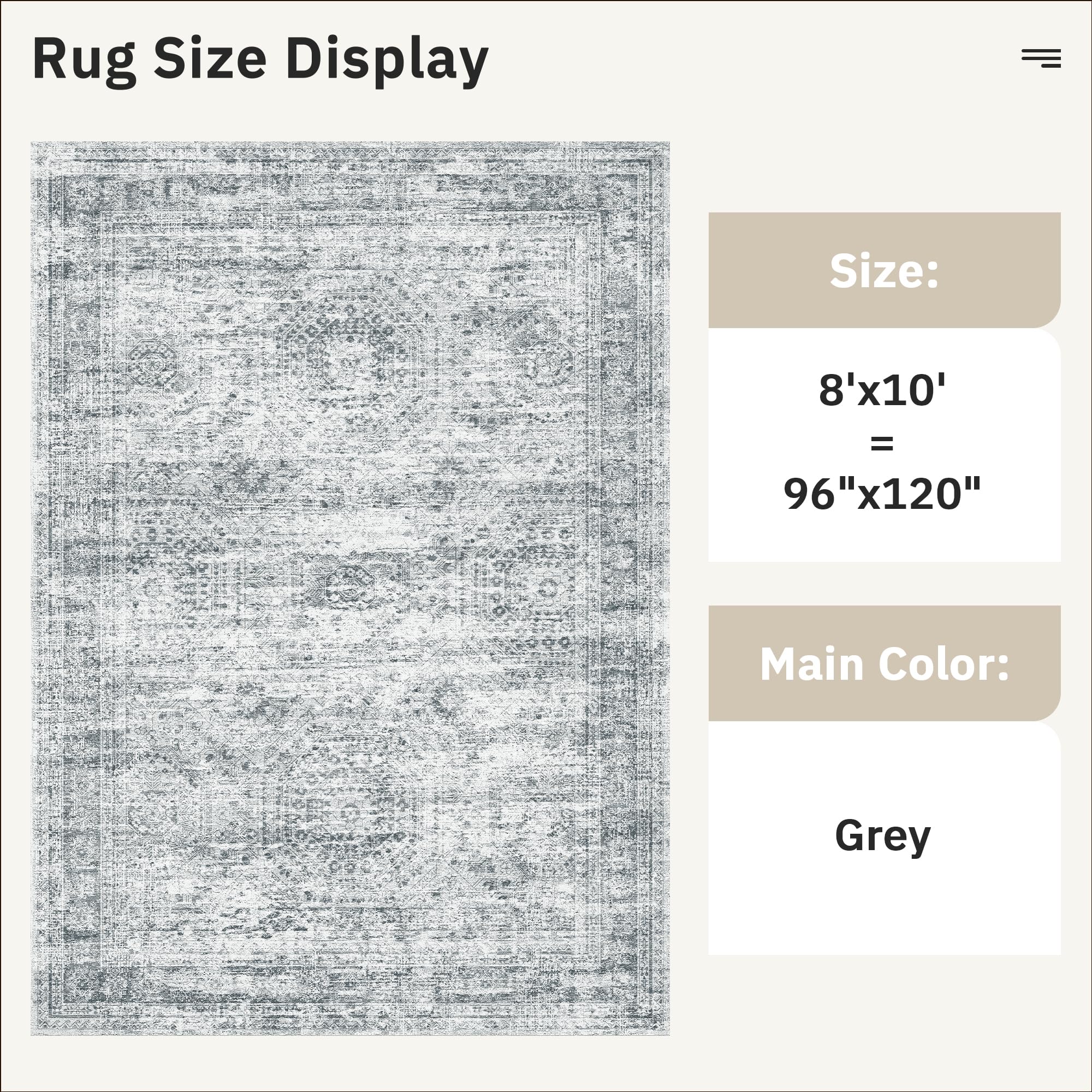 Soalmost rug under coffee table showing correct size and scale