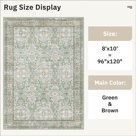 Soalmost rug under dining table to show scale - fits standard dining sets
