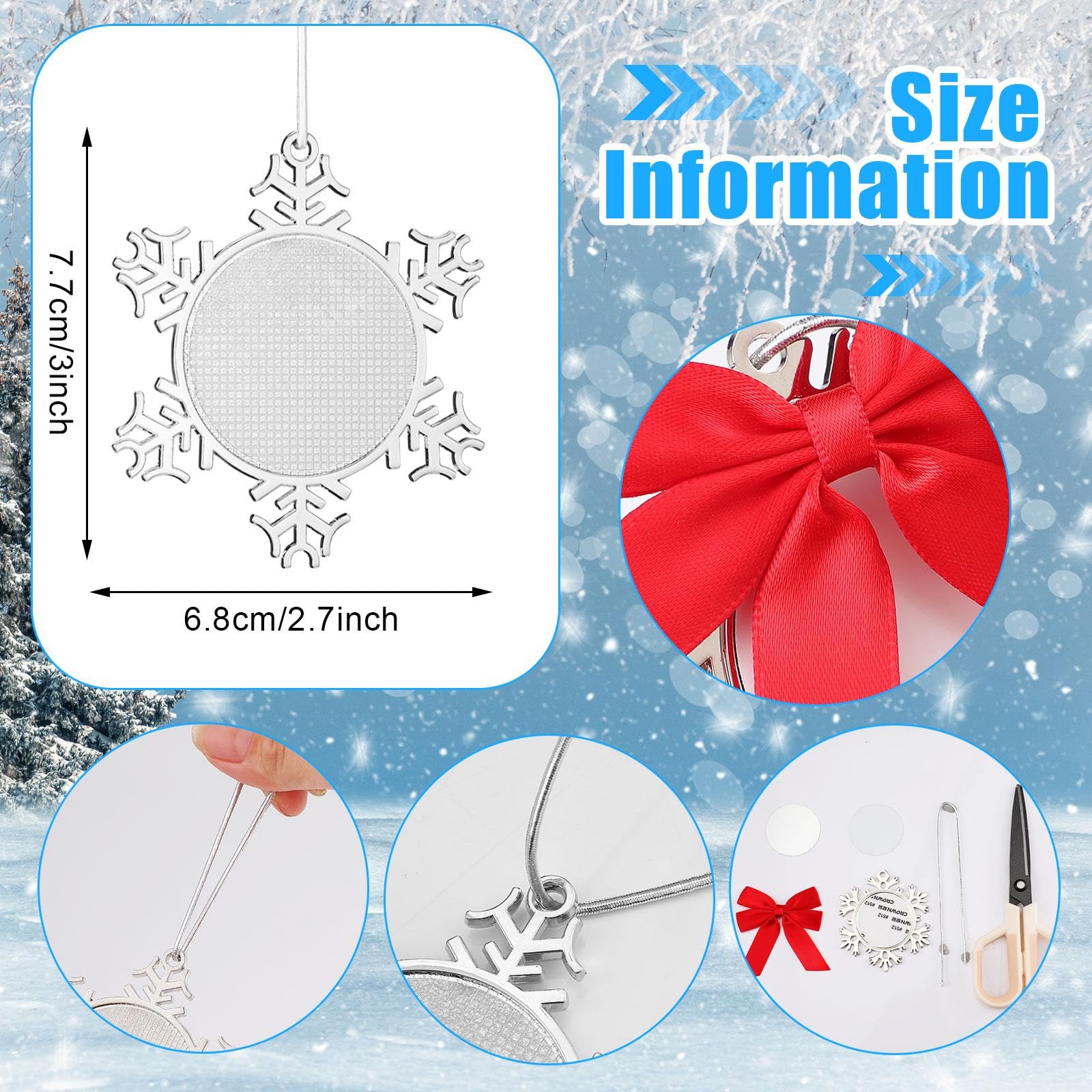 Soaoo metal snowflake close-up highlighting durable finish and long-lasting use