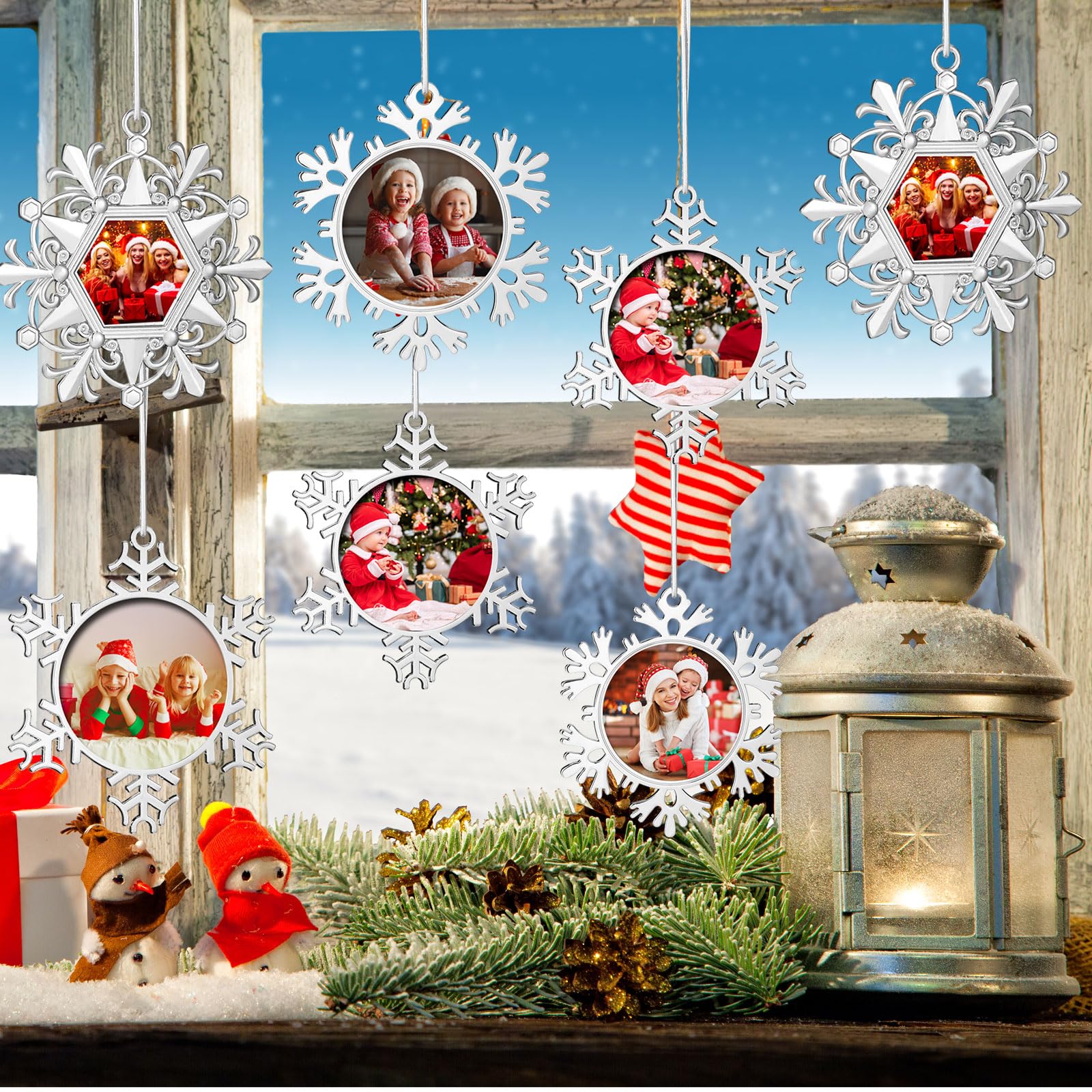 Soaoo ornaments on wreath and gifts creating cohesive holiday decor and gifting charm benefit