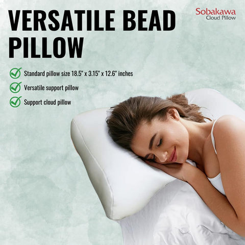 Sobakawa pillow used as lumbar support in car seat for improved posture