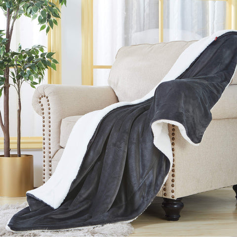 SOCHOW reversible sherpa side displayed for plush warmth and soft comfort