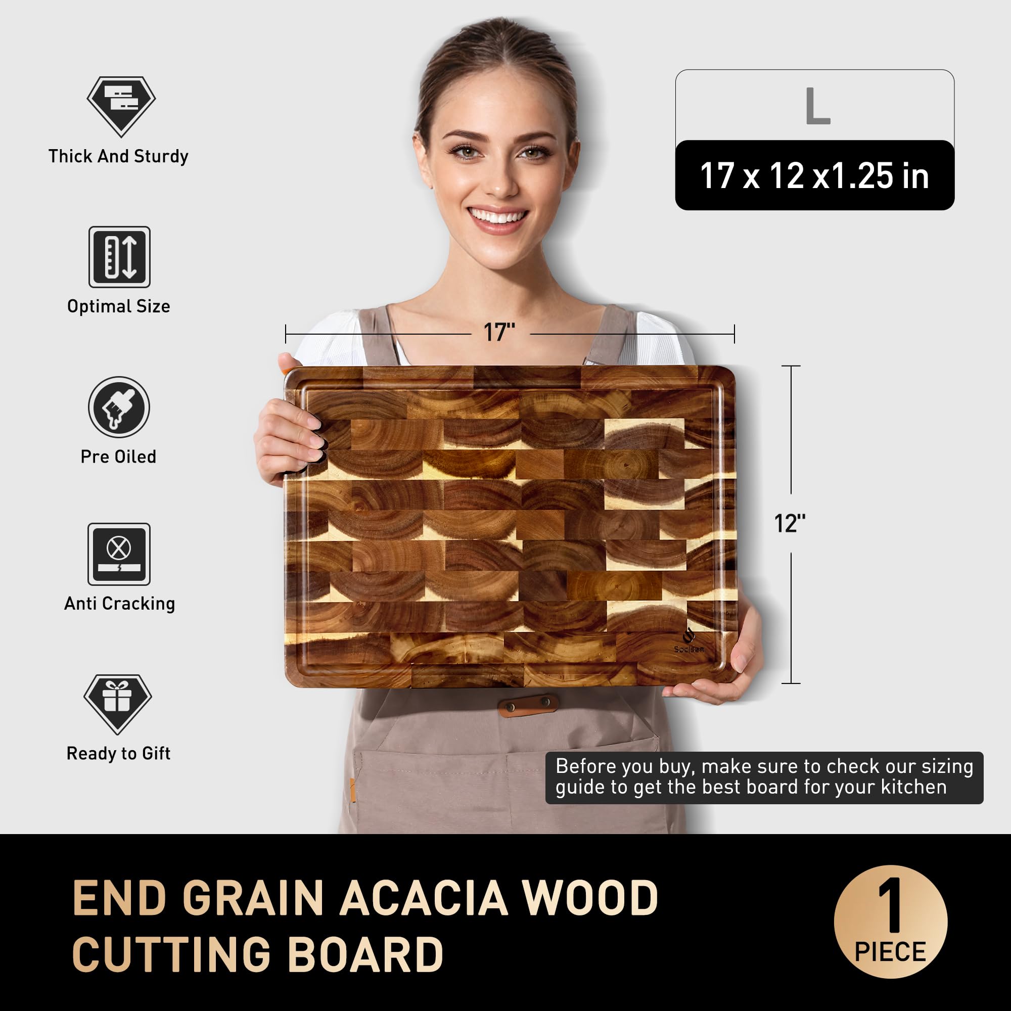 Socisen board edge profile showing thickness for balanced weight and steady use