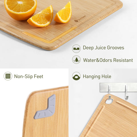 Socisen board displayed with cheese and fruit for attractive serving presentation