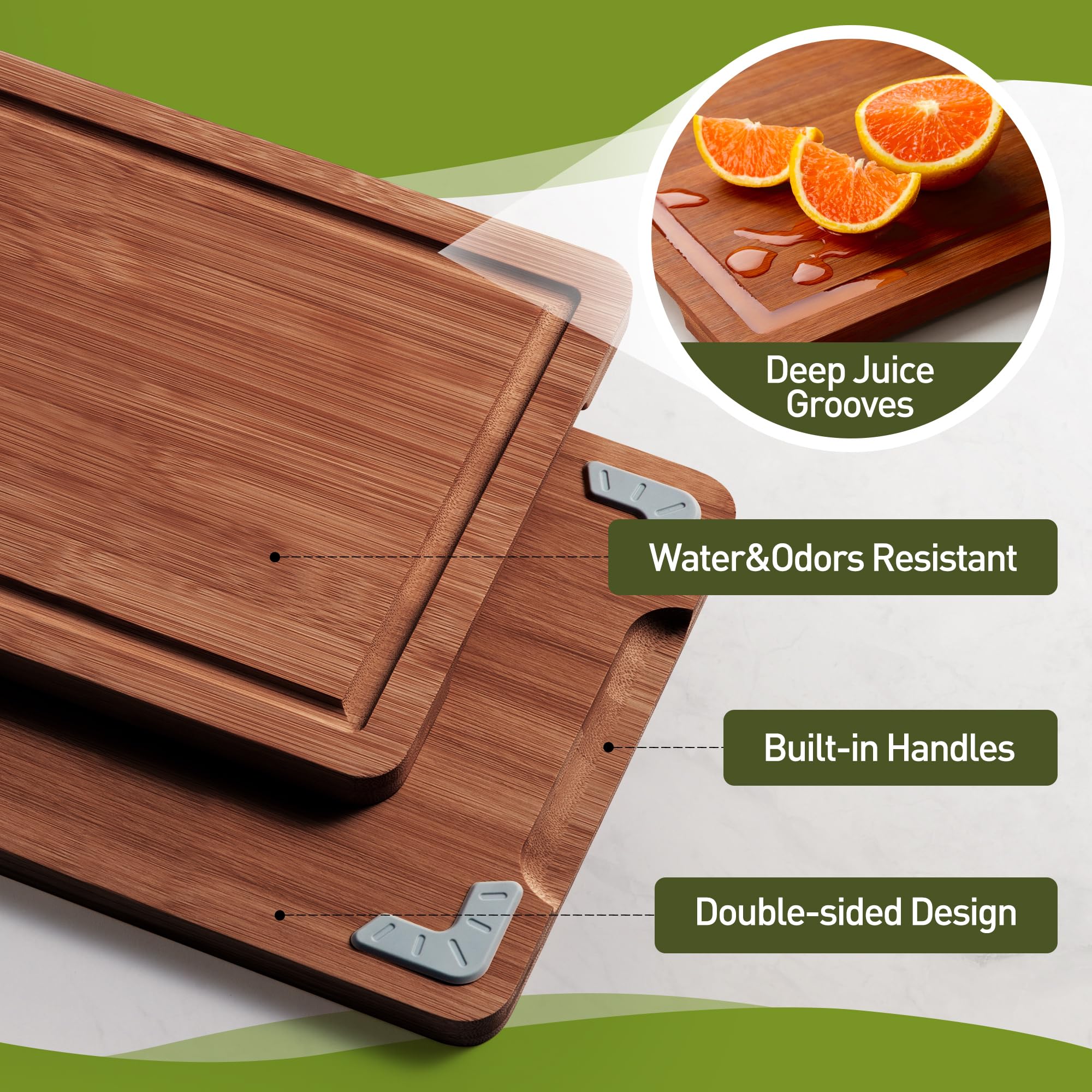 Socisen detailed shot of juice groove and handle for easy pouring and transport