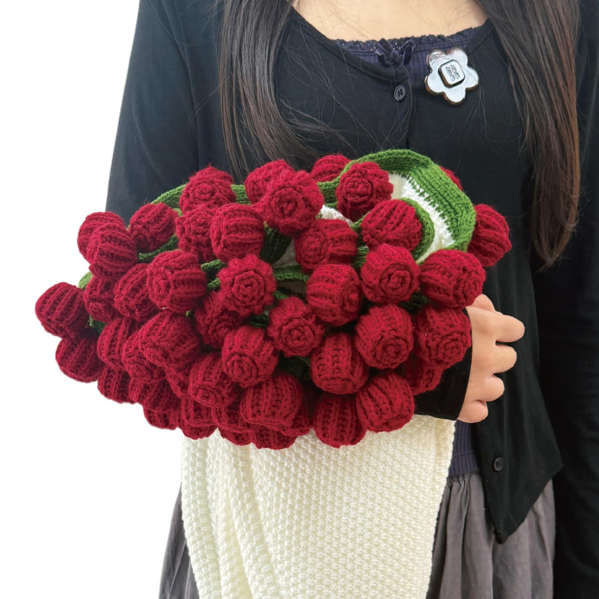 SoffMoiis rolled blanket showing bouquet shape and easy gifting
