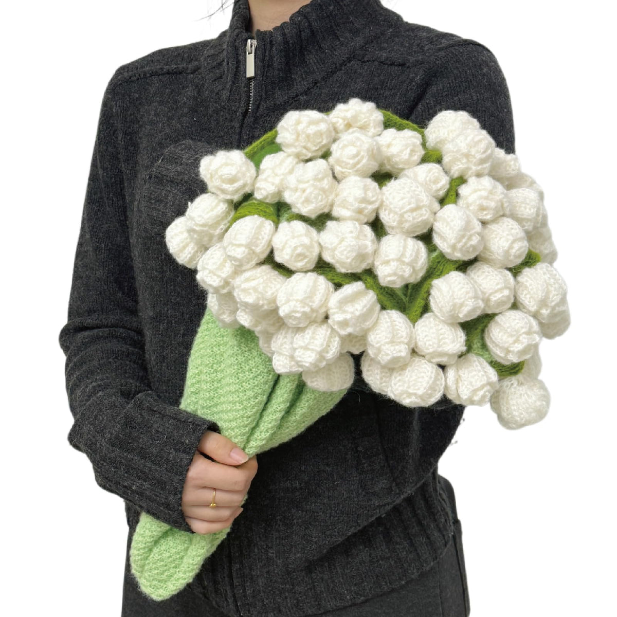 SoffMoiis rolled bouquet presentation showing decorative gift-ready throw benefit