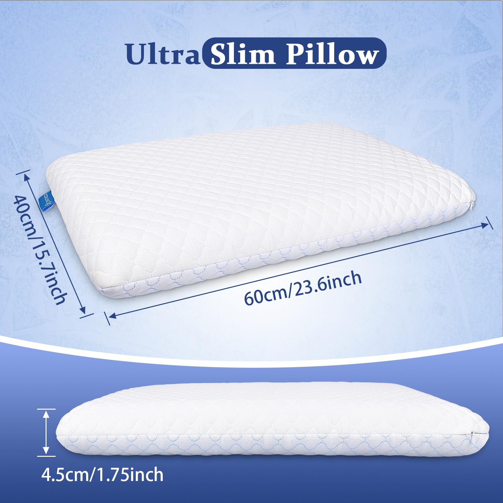 SofGlowly bamboo viscose cover side showing breathable texture and moisture-wicking benefit