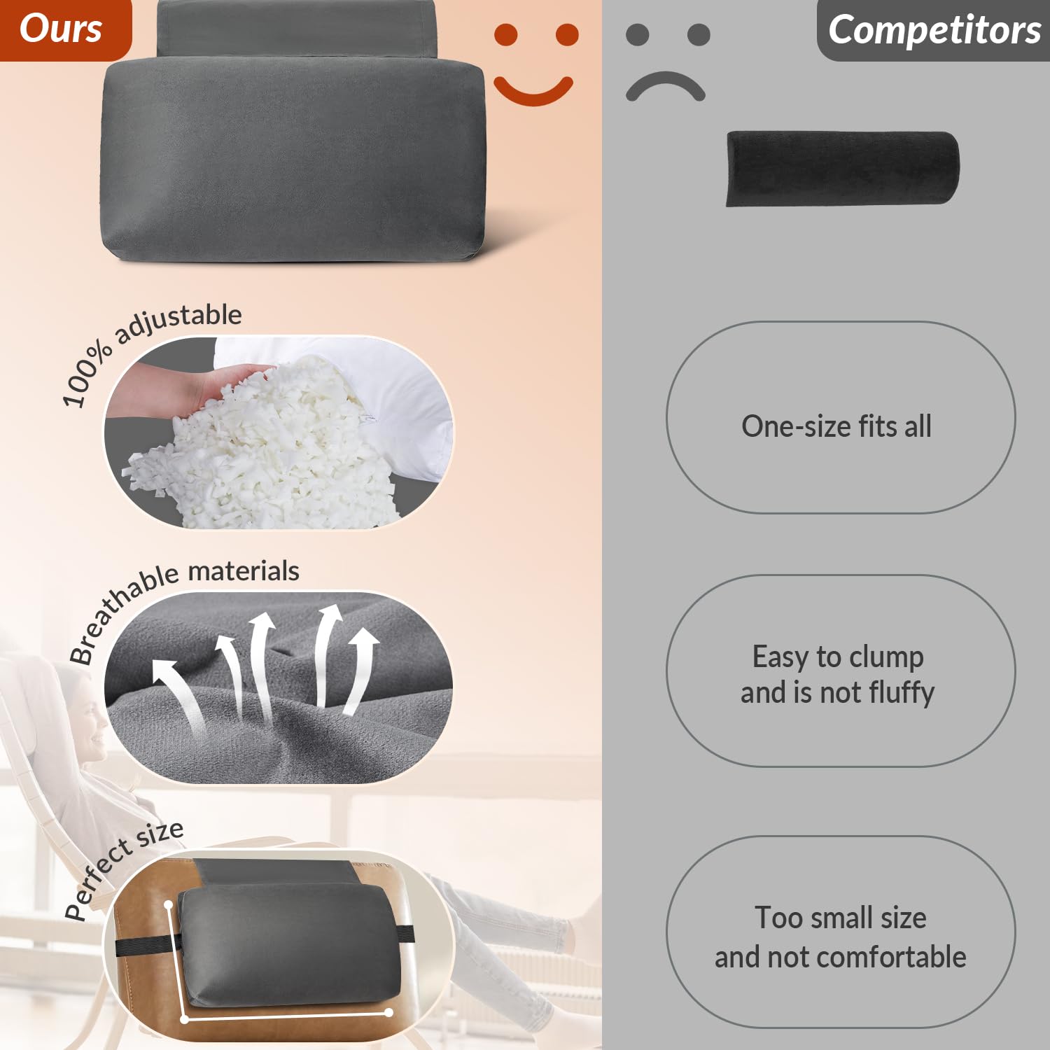 SofGlowly used in car seat showing travel comfort and reduced head lean