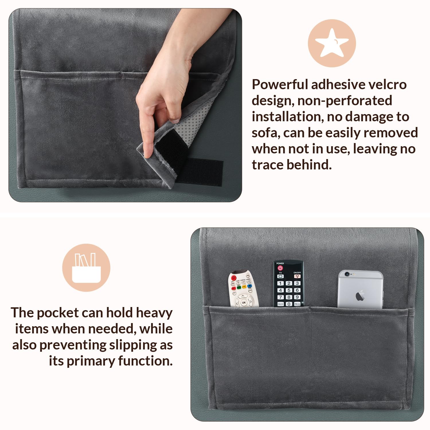 SofGlowly zippered inner liner open showing removable foam for adjustment