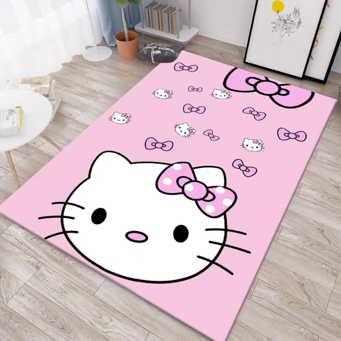SOFPRO front view of pink kitten runner showing full design and size benefit