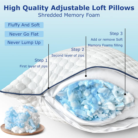 Sofslee pillow cover zipper detail highlighting removable washable cover benefit
