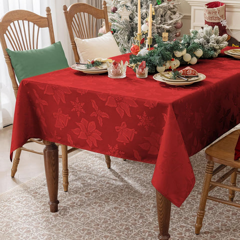 Softalker close-up of jacquard poinsettia weave highlighting texture and richness