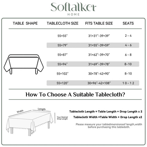 Softalker folded tablecloth in storage showing compact, wrinkle-resistant benefit