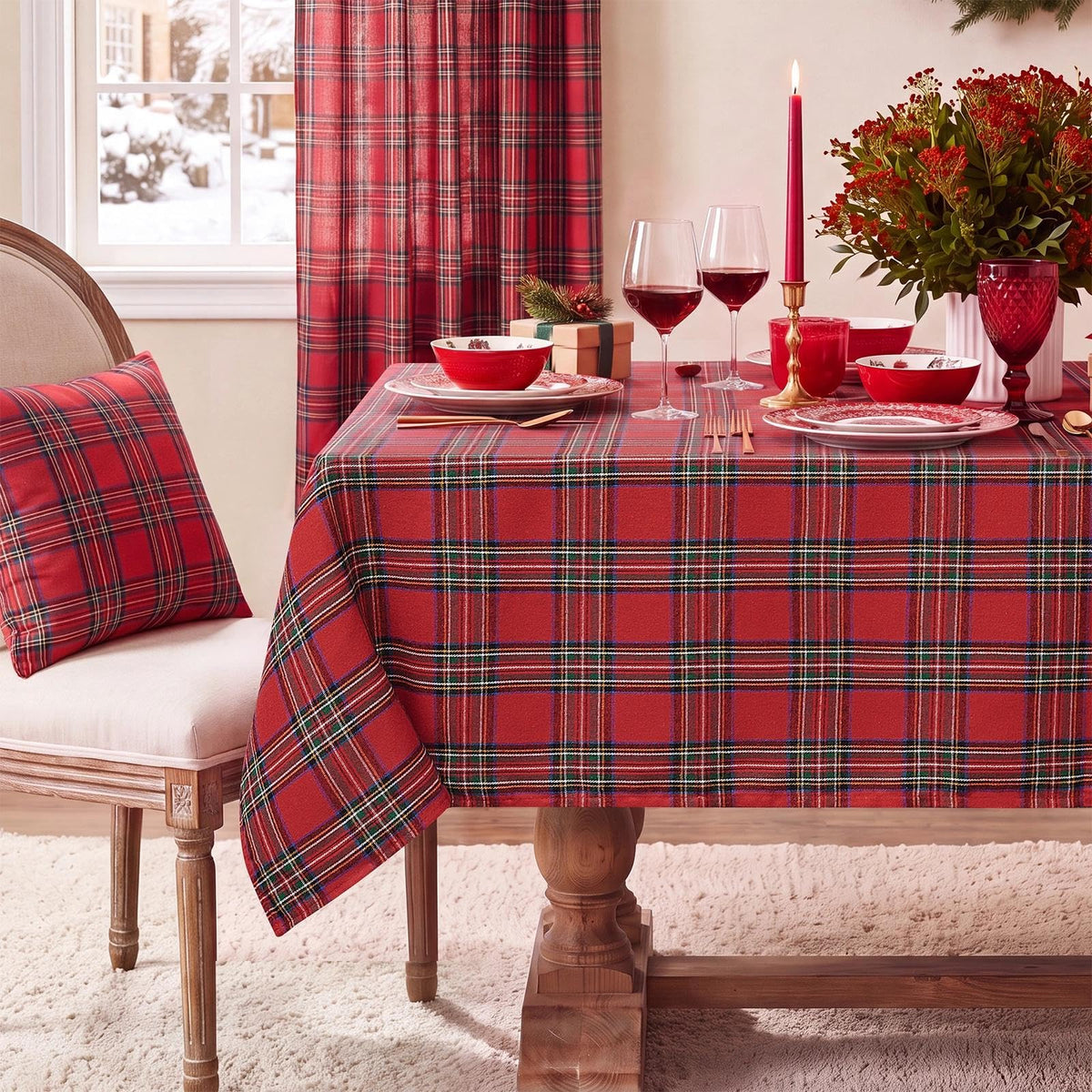 Softalker front full table view showing red checkered pattern and festive appeal