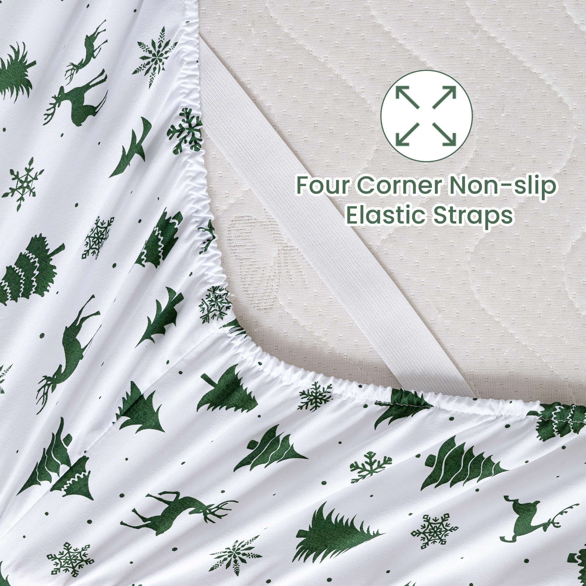 Softan fitted sheet showing 15-inch deep pocket and secure full-wrap fit