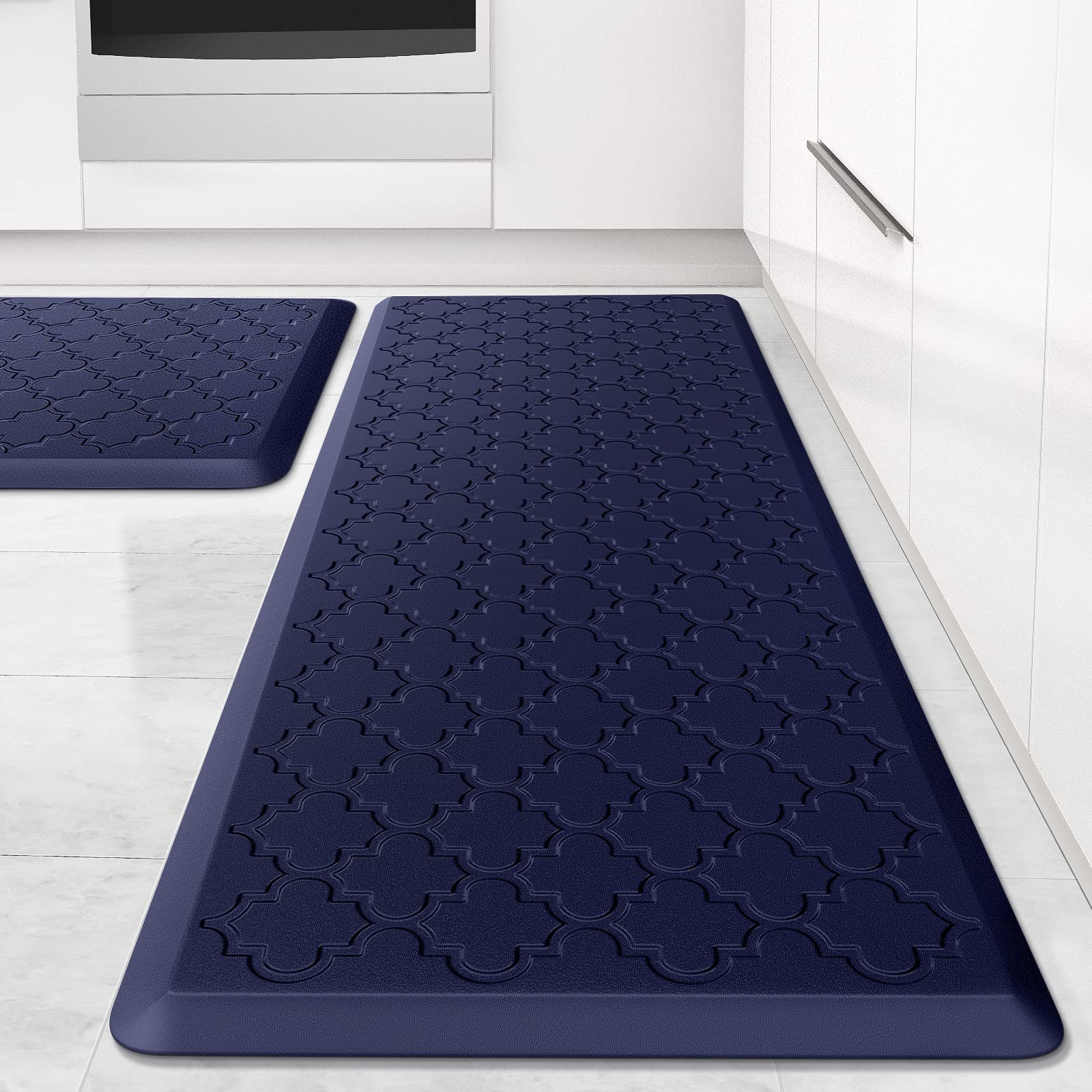 SoftDuo front view showing two mats and durable construction for kitchen comfort