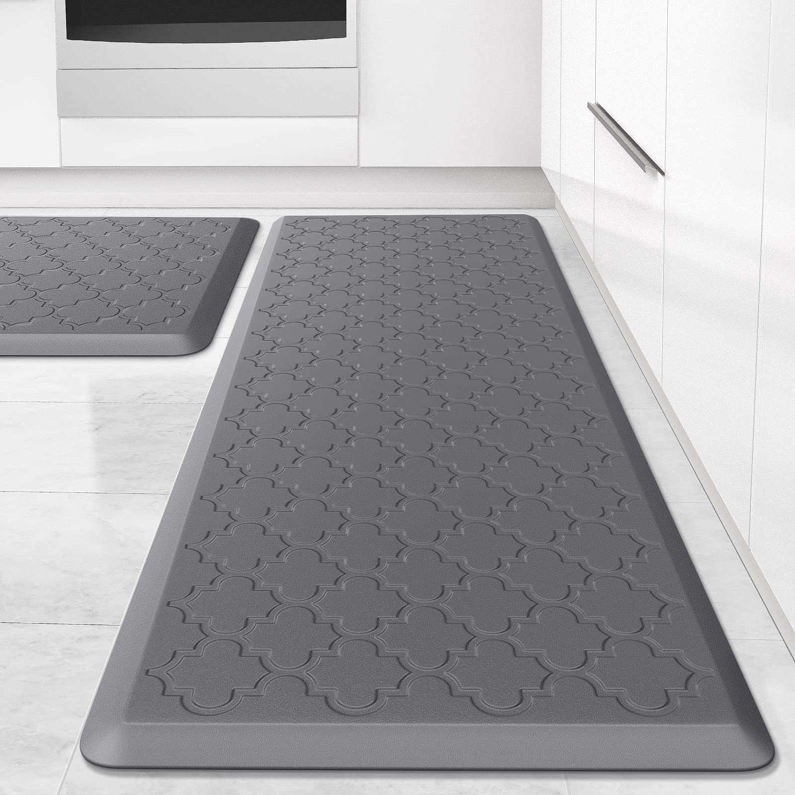 SoftDuo front view showcasing two kitchen mats providing cushioned comfort