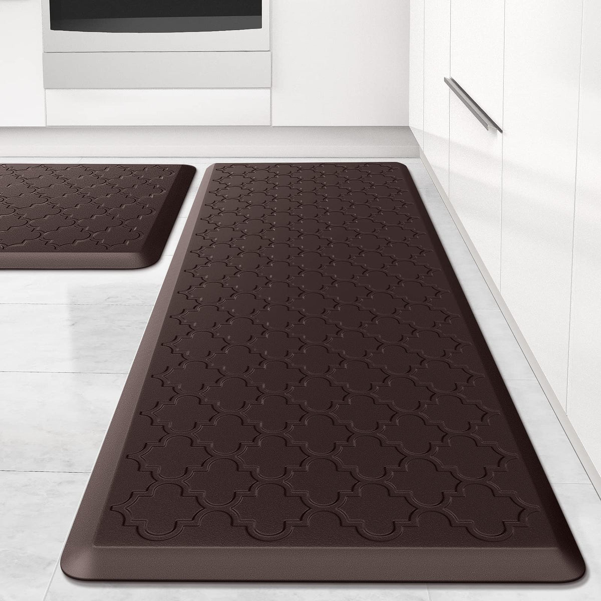 SoftDuo front view of the two kitchen mats showing full coverage and comfort
