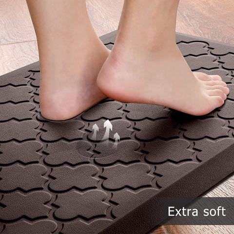 SoftDuo mat placed in front of sink illustrating cushioned standing support
