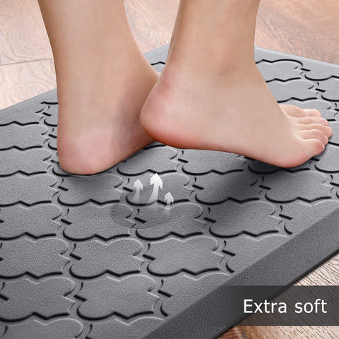 SoftDuo mat placed at sink demonstrating reduced standing fatigue