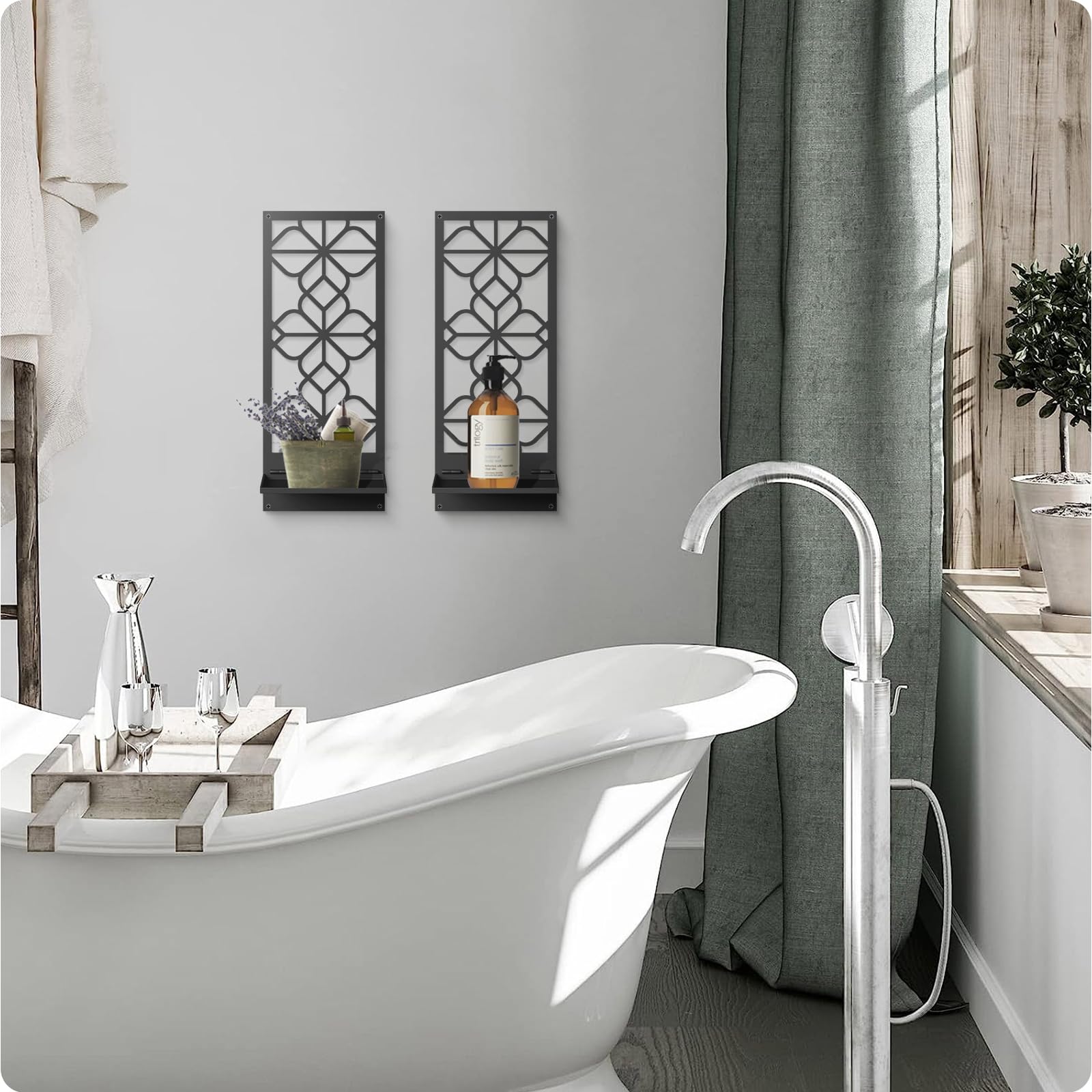 Sokurdeg side profile of foldable shelf showing easy installation benefit