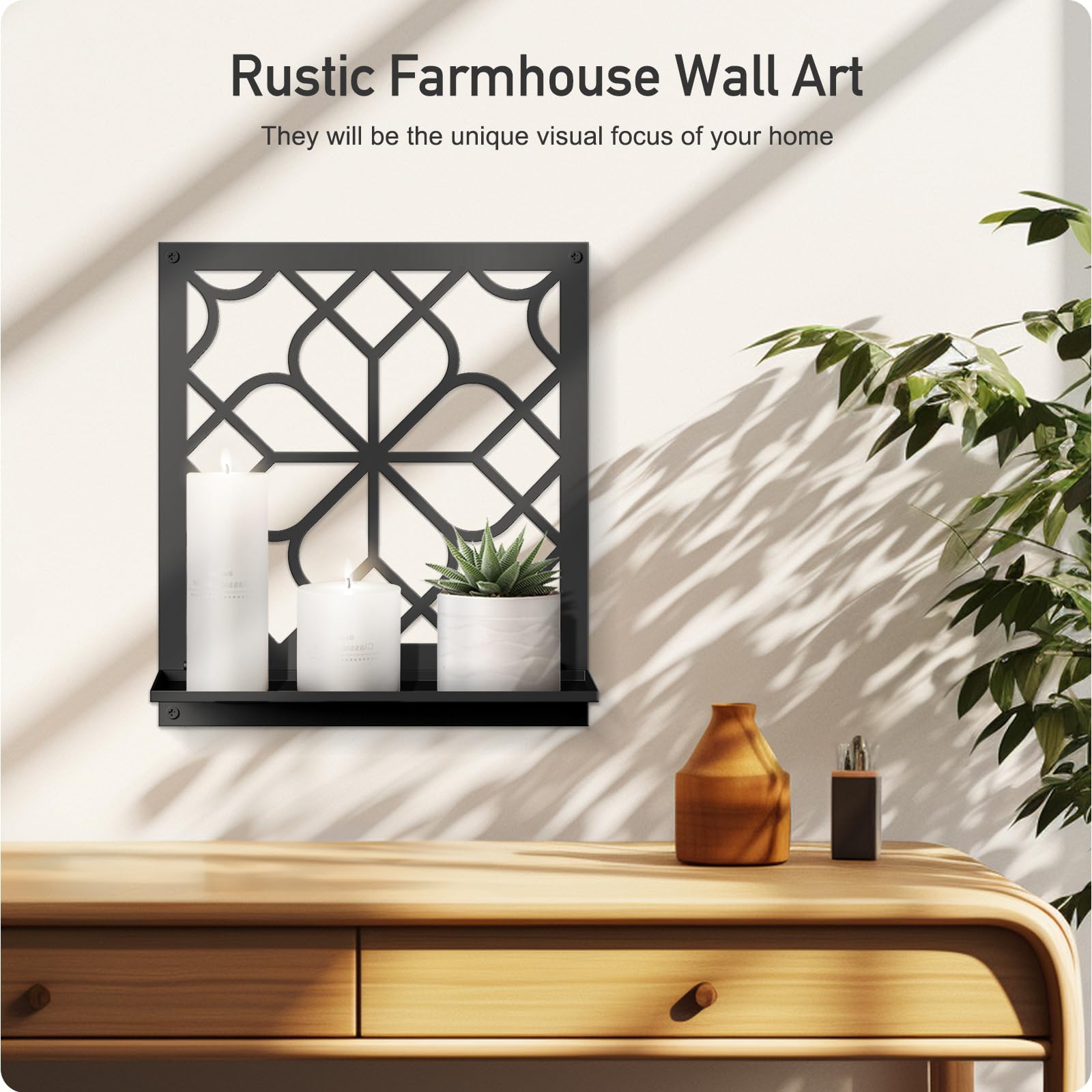 Sokurdeg styled with vase and candle demonstrates versatile display options