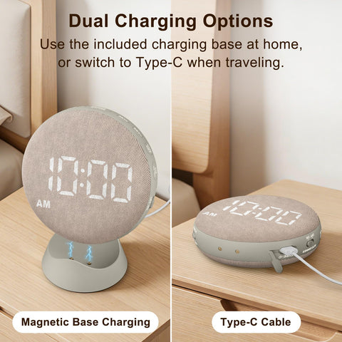 SolaceRise on bedside table in morning light showing practical daily use