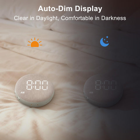 SolaceRise beside smartphone showing scale and portable bedside size benefit