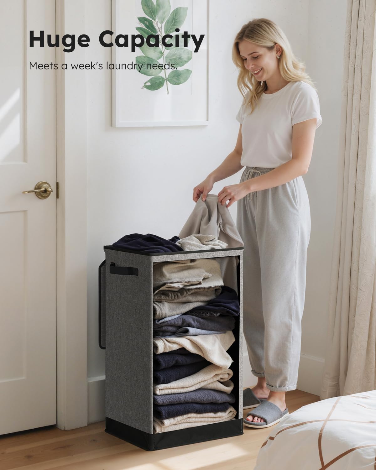 SOLEDI reinforced MDF bottom panel supporting heavy laundry loads